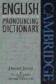Cover of: English pronouncing dictionary