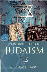 An Introduction to Judaism (Introduction to Religion) by Nicholas de Lange
