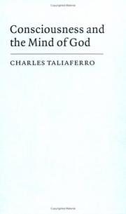 Cover of: Consciousness and the mind of God