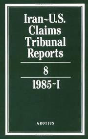 Cover of: Iran-U.S. Claims Tribunal Reports