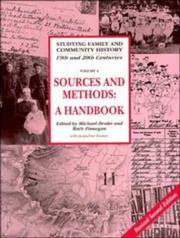 Cover of: Sources and methods for family and community historians: a handbook