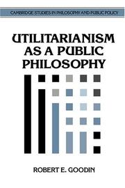 Utilitarianism as a public philosophy