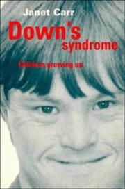 Cover of: Down's syndrome: children growing up