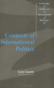 Contexts of international politics