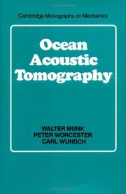 Cover of: Ocean acoustic tomography