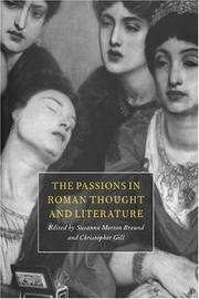 The passions in Roman thought and literature