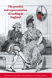 Cover of: The practice and representation of reading in England
