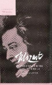 Cover of: Mozart: Piano Concertos Nos. 20 and 21 (Cambridge Music Handbooks)