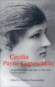 Cover of: Cecilia Payne-Gaposchkin: an autobiography and other recollections