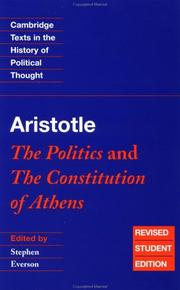 The Politics, and the Constitution of Athens