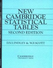 Cover of: New Cambridge statistical tables