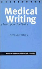 Medical writing : a prescription for clarity : a self-help guide to clearer medical English