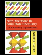New directions in solid state chemistry by C. N. R. Rao