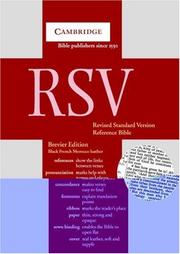 Cover of: RSV Brevier Reference Edition Black French Morocco RSV353 by 