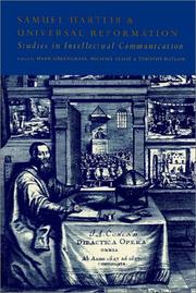 Cover of: Samuel Hartlib and Universal Reformation: Studies in Intellectual Communication