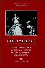 Cheap Bibles by Leslie Howsam