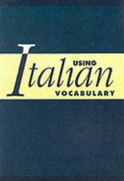 Using Italian vocabulary