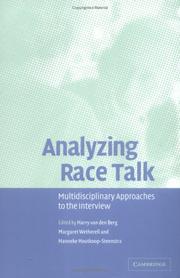 Analyzing race talk : multidisciplinary perspectives on the research interview
