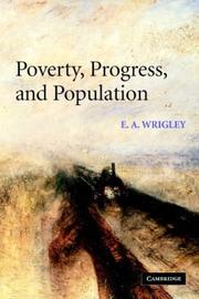 Cover of: Poverty, Progress, and Population