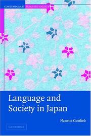 Cover of: Language and Society in Japan (Contemporary Japanese Society)