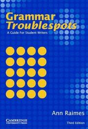 Cover of: Grammar troublespots: guide for student writers