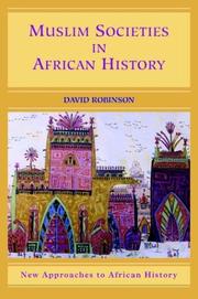 Cover of: Muslim societies in African history by Robinson, David