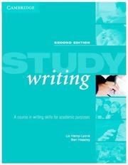 Cover of: Study Writing by Liz Hamp-Lyons, Ben Heasley