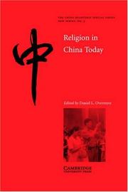 Cover of: Religion in China Today (The China Quarterly Special Issues)