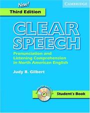 Cover of: Clear Speech Student's Book by Judy B. Gilbert