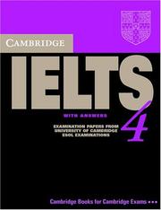 Cover of: Cambridge IELTS 4 Student's Book with Answers by Cambridge ESOL