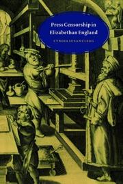 Cover of: Press Censorship in Elizabethan England | Cyndia Susan Clegg