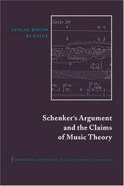 Schenker's argument and the claims of music theory