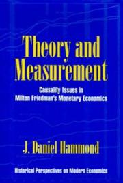 Theory and measurement by J. Daniel Hammond