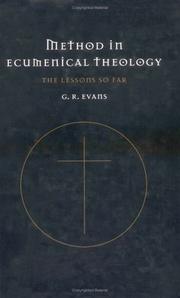 Method in ecumenical theology : the lessons so far