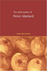 The philosophy of Peter Abelard by John Marenbon