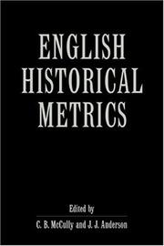 English historical metrics