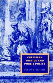 Cover of: Christian justice and public policy