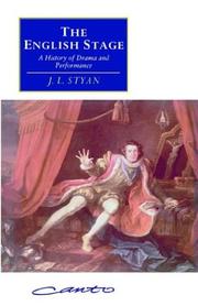 Cover of: The English stage: a history of drama and performance