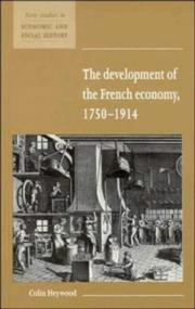 The development of the French economy, 1750-1914