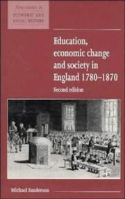 Education, economic change, and society in England, 1780-1870