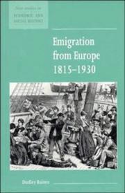 Emigration from Europe, 1815-1930