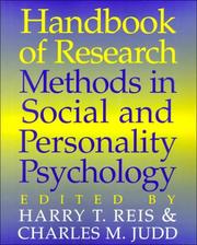 Handbook of research methods in social and personality psychology