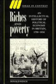 Riches and poverty : an intellectual history of political economy in Britain, 1750-1834