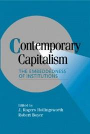 Cover of: Contemporary Capitalism: The Embeddedness of Institutions (Cambridge Studies in Comparative Politics)