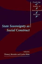 Cover of: State sovereignty as social construct