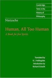 Cover of: Human, all too human by Friedrich Nietzsche