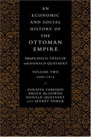 An economic and social history of the Ottoman Empire