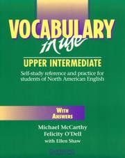 Cover of: Vocabulary in use: upper intermediate : reference and practice for students of North American English
