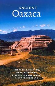 Cover of: Ancient Oaxaca: the Monte Albán State