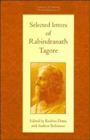 Cover of: Selected letters of Rabindranath Tagore
